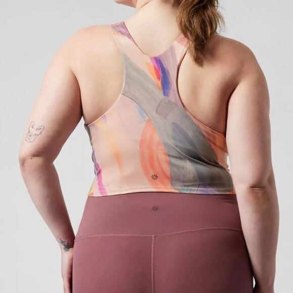 NWT - Athleta Conscious Crop Printed D-DD - Size 1X - Picture 2 of 4